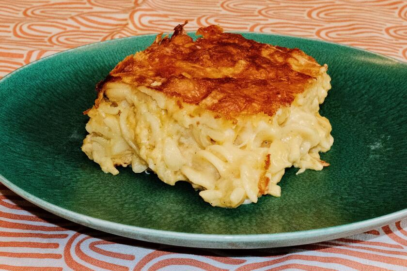 Macaroni and cheese pie from Bridgetown Roti