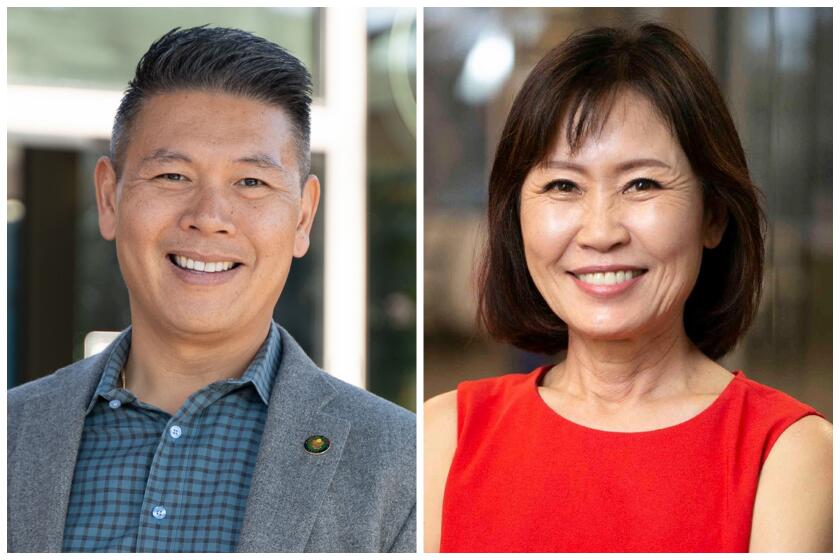 California Congressional District 40 race candidates Derek Tran and Michelle Steel