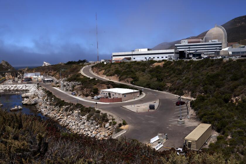 SAN LUIS OBISPO, CA - AUGUST 9, 2024 - Overall of the Diablo Canyon Nuclear Power Plant in San Luis Obispo on August 9, 2024. (Genaro Molina/Los Angeles Times)