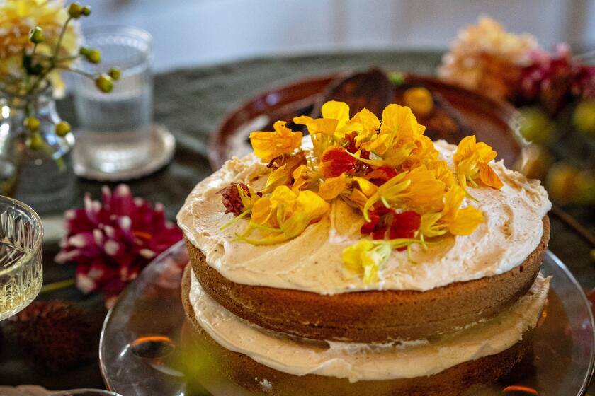 Los Angeles, CA - October 26: Nia Lee carrot cake