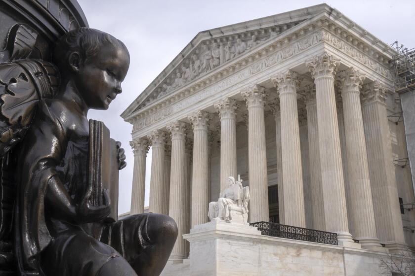 The Supreme Court is seen on Thursday, Feb. 22, 2024, in Washington. (AP Photo/Mark Schiefelbein)