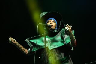 Los Angeles, CA - November 16: Erykah Badu performs at Camp Flog Gnaw on Sunday, Nov. 17, 2024 in Los Angeles, CA. (Michael Blackshire / Los Angeles Times)