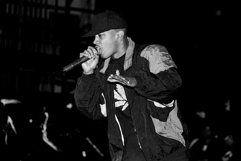 Rapper Saafir performs at the Riviera Theatre in Chicago, Ill. in 1994.